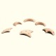 Wooden Small Axes - 6 Wooden Climbing Holds - Bars, Crimps