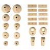 Symmetric Wood Holds - 24 Symmetric Wood Climbing Holds