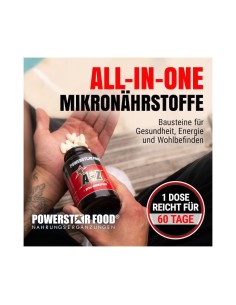 Powerstar Food - A-Z - Vitamine & Mineralien - 180 Vitalstoff Tabletten 2