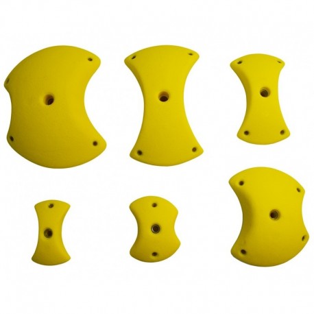 6 XL Pinches - climbing holds for 0-40° walls