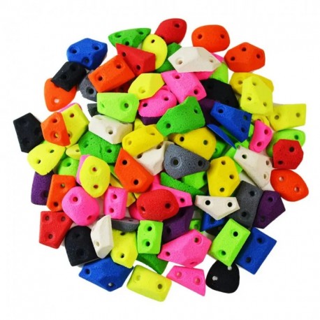 100 XXS – 100 Spax-Climbing-Footholds – mixed colors