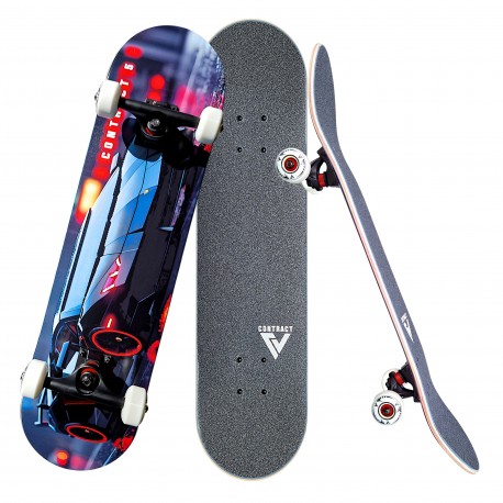 Contract 5 Komplett Skateboard Black-Knight