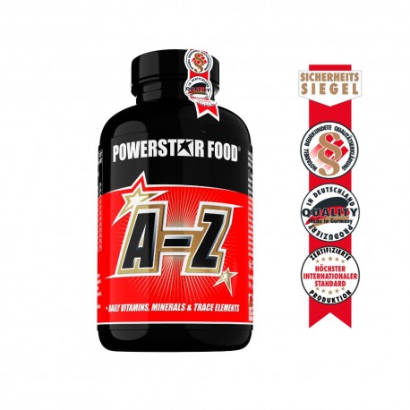 Powerstar Food - A-Z - Vitamins & Minerals - 180 Vital Substance Tablets