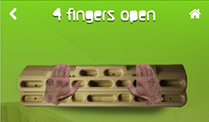 4 Finger offen